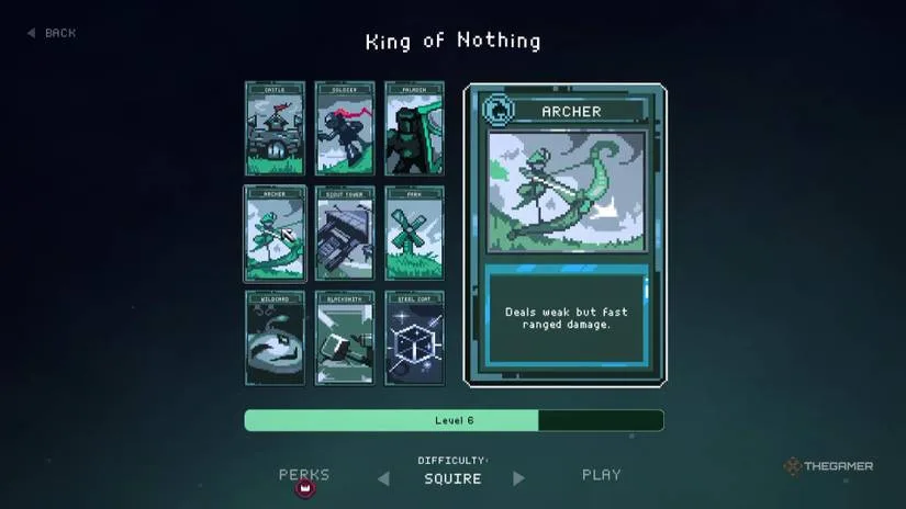 Archer card in the card interface