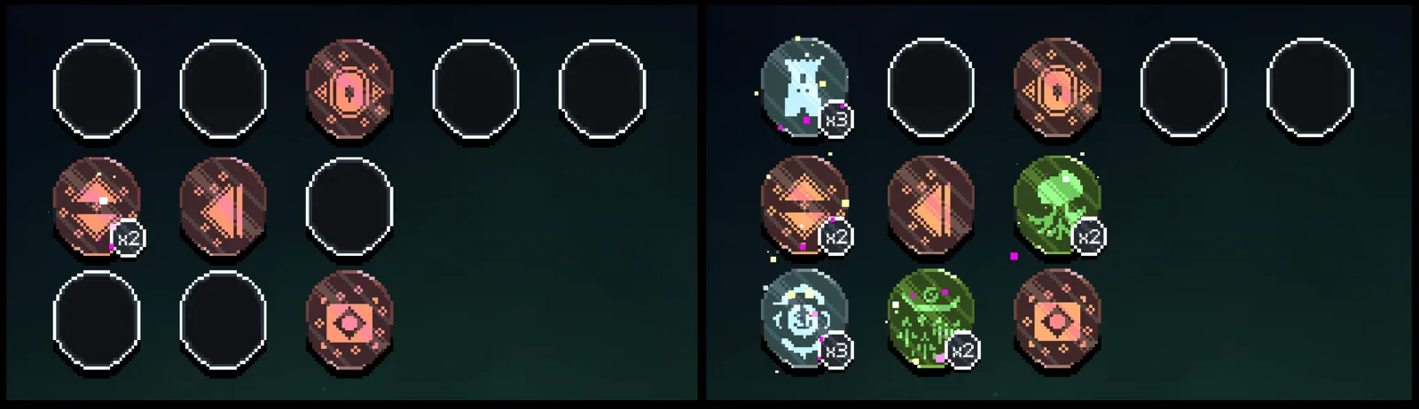 Illustrative rainbow-perk layout with universal and king-specific recipients